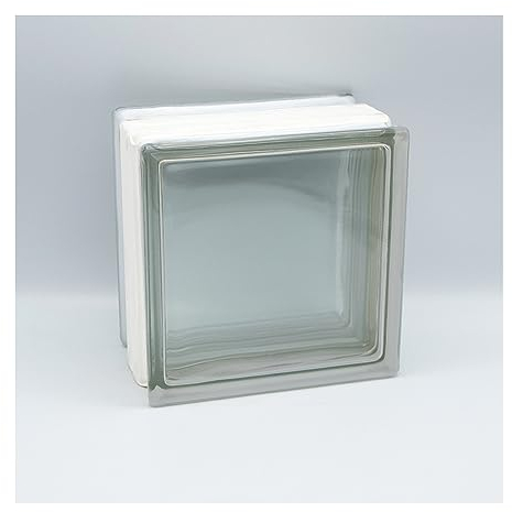 Fuchs Design THERMO BLOCK, bloque de vidrio 3x vista completa transparente, 19x19x12cm, aislamiento térmico: Ug 1,2
