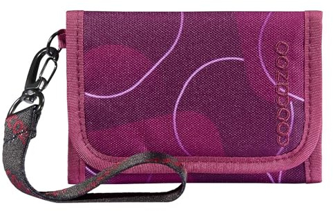 coocazoo Geldbörse, Berry Bubbles, rosa-pink, Portemonnaie mit Sichtfenster innen & außen, Münzfach & Kartenfächern, Klettverschluss, ab der 3. Klasse