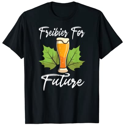 Freibier For Future Verre à bière bière blanche T-Shirt