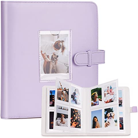 Fotoalbum mit 272+1 Taschen für 3 Zoll Film - kompatibel mit Fujifilm Instax Mini 12 11 9 8 25 70 90 40 99 SE 7+ Mini LiPlay Link2 EVO, Polaroid Snap PIC-300, Kodak Sofortbilddrucker