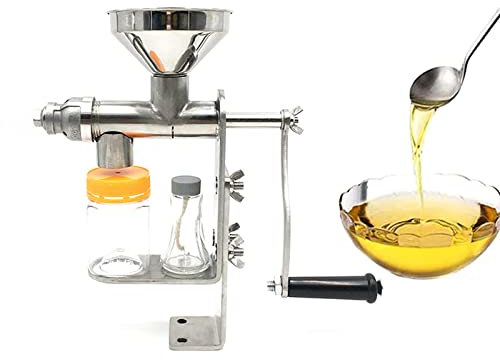 Manuelle Ölpresse Maschine Kaltpresse Ölaustreiber Extraktor Haushalt Kaltöl Extraktor für Erdnuss Nüsse Samen Sesam Sojabohnen