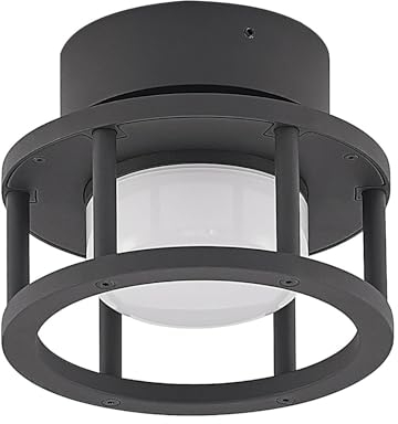 Ceiling Light Outdoor 'Berenike' dimmable (Modern) in Silver Made of Aluminium (1 Light Source, GX53) from Lucande | Outdoor Light