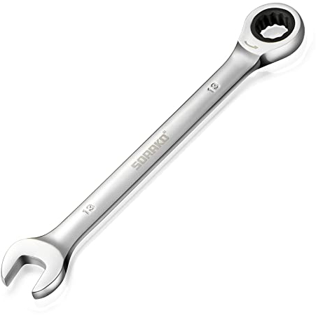 SORAKO Ratchet Spanner 13 mm, Combination Spanner Fixed Head Ratchet Spanner Combination Wrench