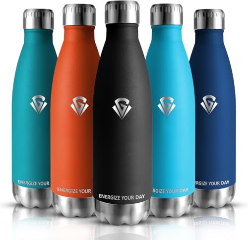 Grsta Botella Agua Acero Inoxidable - 750ML - Botella Termica - Botella de Agua Deportiva - Sin BPA - Cantimplora Termica 0.75l Reutilizable, para Adultos, Gym, Escuela, Oficina, Gimnasio