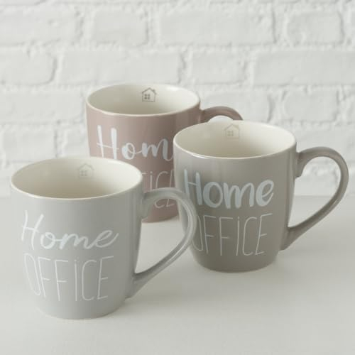 mucHome 3er Set Jumbobecher Home Office 420ml