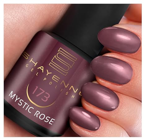SHAYENNE UV Gel Nagellack - 173 Mystic Rose Rot 15 ml - Langanhaltend, Kratzfest & Hochglänzend - Profi-Qualität - LED kompatibel - Perfekt für Zuhause & Studio - Made in Germany