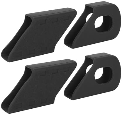 Yosoo Health Gear 4PCS Silikon Fahrradkurbelschutzhülle Armstiefelschutz Fahrradrote Ärmel Hitzebeständiges Universelles Fahrradzubehör Langlebige, Stilvolle Schutzausrüstung für Radfahrer