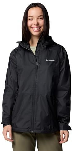 Columbia Women's Inner Limits 3 Jacket, Waterproof Rain Jacket, Black, M