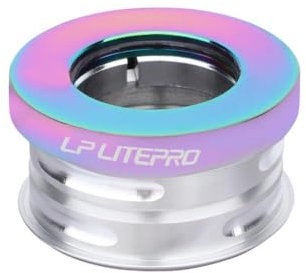 LUOKEKE SteuersäTze 44 mm faltbares Fahrrad-Headset, Aluminiumlegierung, integriertes Lager, kompatibel Ahead Kappe(Colorful)