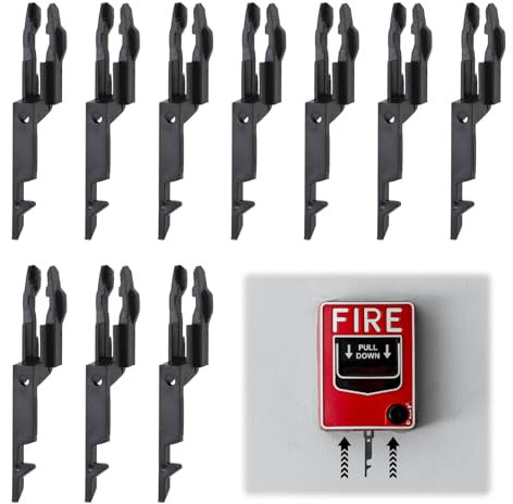 10pcs Fire Alarm Test Key Emergency Door Release Key Fire Call Point Keys Black Reset for Green Box Door Release Button Universal for Kac Fulleon Gent Apollo All Versions Type Call Points
