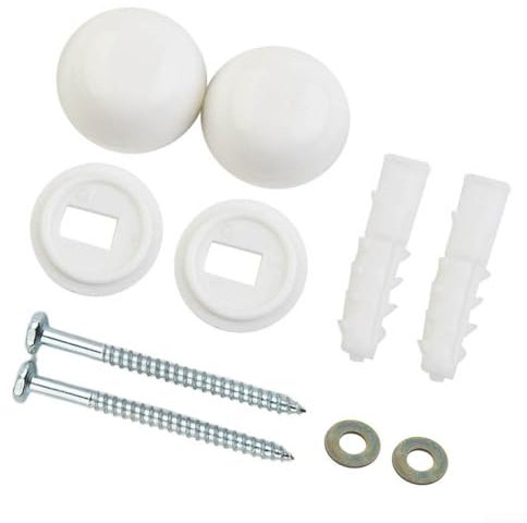 Kit di fissaggio a pavimento per WC e bidet con bulloni di ancoraggio e raccordi