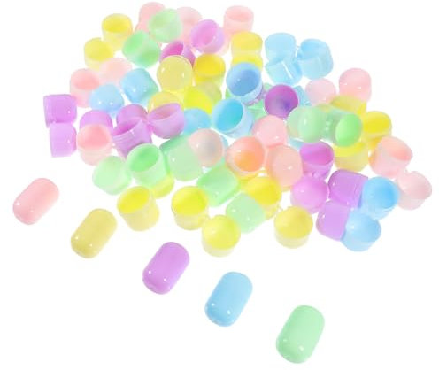 OKUMEYR 50pcs 32mmx47mm Plastic Fillable Empty Balls Candy Storage Container for Vending Machines Party Favors Gumball Machine