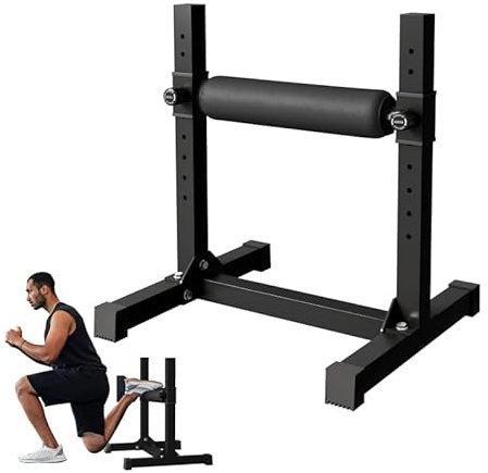 Squat Rack, Höhenverstellbarer Kniebeugenständer, Einbein Split Squat Stand mit 9 Verstellbare Zahnräder für Fitnessstudios, Hause, 612 * 567 * 673mm, bis 200kg