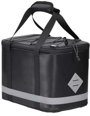 Ceprznvey Cycling Bag, Rear Rack Cooler, Insulated Bike Pouch, Scratch Resistant, Portable Storage Design, Road Mountain Motorcycle Riding, 11.81x7.68x8.66