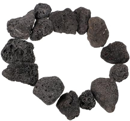 SOLUSTRE Poröse Schwarze Lavasteine Beutel für Garten Landschaftsbau Dekosteine für Blumentöpfe Aquarium Natürliche Filtersteine Leicht Hitzebeständig Vielseitig Einsetzbar