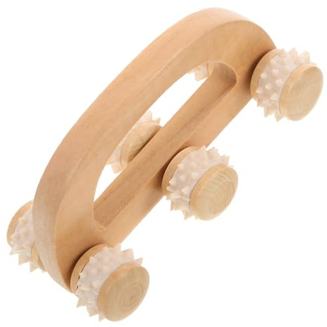 VICASKY Holz Handmassagerolle Massagegerät aus Echtholz mit Rollenmassagewerkzeug für Entspannende Handmassage für Reisen Geschenk für Freunde und Familie