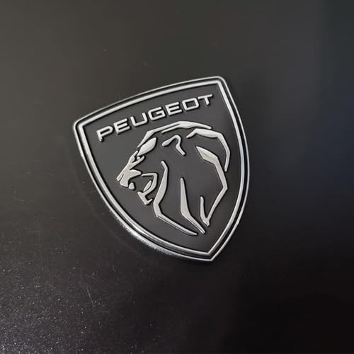 ONEMAJI Emblema Coche 3D Adhesivo para Peugeot 2008 I 2016-2019, Insignia Metal Adhesivo Carrocería Decoración Exterior Chapa Portón Lateral Accesorios Tuning