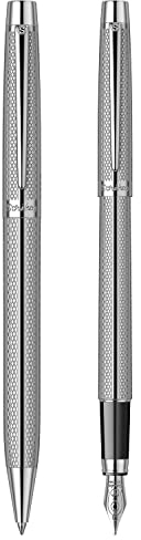 Scrikss Elegance - Edles Schreibset, Füller und Kugelschreiber, Venus 722 Chrom