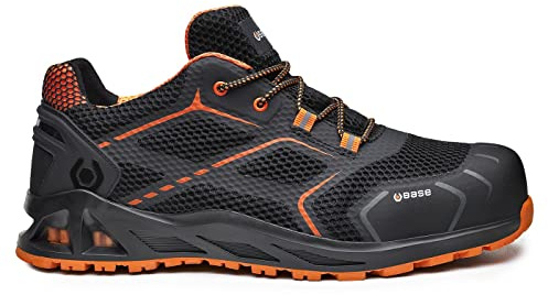 Base Protection CA-B1004-0WA.42 K-Step Chaussures de sécurité, Noir/Orange 42 EU