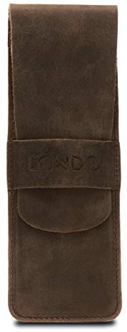 Londo Penn- och pennfodral i äkta läder med infällbar klaff, OTTO288