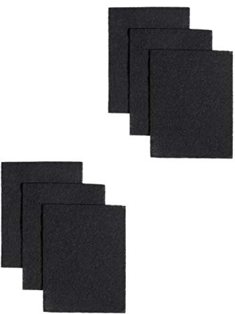 Compatible to BP58 Non-Ducted Charcoal Replacement Filter Pads for Range Hood, 7-3/4 by 10-1/2-Inch, 6-Pack