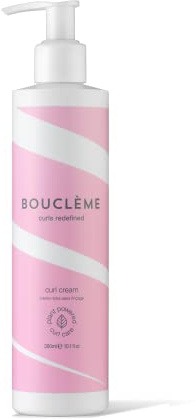 Bouclème - Curl Cream 300ml - Leave In Hold Cream for All Curl Types - 96% Naturally Derived Ingredients and Vegan Curly Hair Products