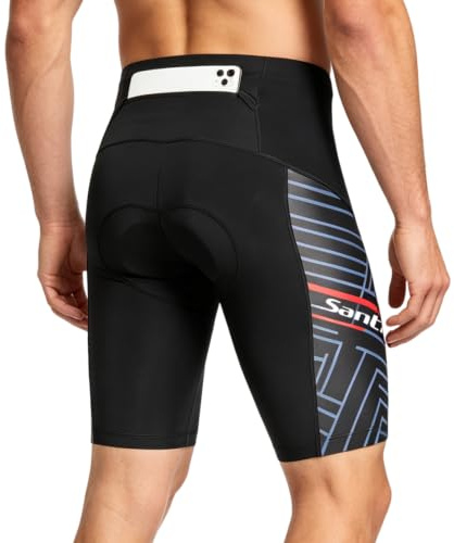 Santic Herrcykelshorts vadderade landsvägscykel shorts herrars vadderade cykelshorts andas snabbtorkande