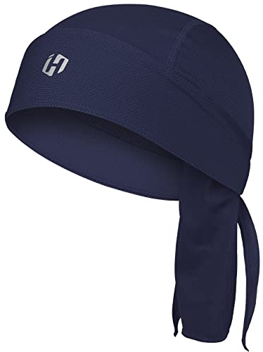 HASAGEI Sports - Casquette bandana pour homme et femme - Bonnet de course d'été - Élastique et respirant - Absorbe la transpiration - Chapeau de motard, bleu, taille unique