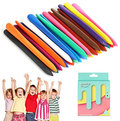 Aolso Kleinkinder Wachsmalstifte, 24 Farben Baby Crayon für Kinder, Sicherheit und Ungiftig Wachsmalstifte, Keine schmutzigen Hände, leicht zu reinigen, Organisches Zeichenstift-Set
