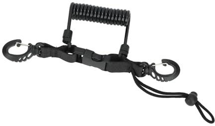 SPYMINNPOO Tauchen Spiralkabel, Anti-Loss Seil für Tauchkameras mit Festem Clips Schnelle Demontage Tauchkameras Tauchen Ausrüstung Lanyard