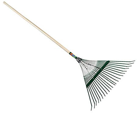 Schaufelrechen, Gartenrechen, Holzgriff, Handrechen, Landwirtschaft, Gartengeräte, leicht, tragbar, 3 Größen (Farbe: A, Größe: 56 x 159 cm)