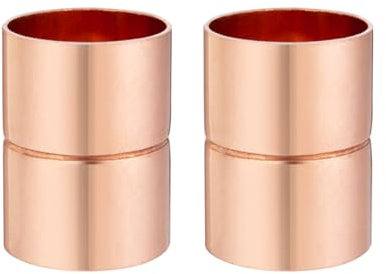 ZOWZEA Gerade Kupplung Kupfer Armaturen 7/8 Zoll Kupfer Rohr Schweißen Joint Connector Adapter Für HVAC Klimaanlage 2 Pack