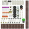 Set di accessori multiuso, 215 pezzi, con fusto da 3 mm, per utensili multifunzione per taglio, levigatura, lucidatura, foratura e incisione
