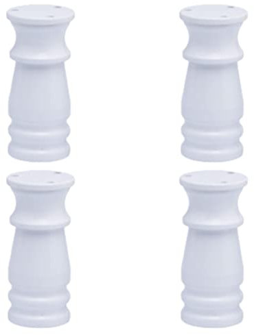 Möbelbeine, Tischbeine, 4 Stück Schrankbeine, weiße Möbelbeine, verstellbare Möbelfüße, DIY Metallschrankfüße, Badezimmerschrankfüße, Küchenschrankfuß, Aluminiumlegierung/8–15 cm, Kommodenbeine, Kleid