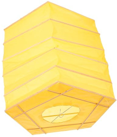 Accessories wall lamp puzzle small lampshade lampshade fold ceiling chandelier paper lantern dome light rice paper Wood China lantern Charm decorate replacement paper ( Color : 1 , Size : 30.50X30.50X
