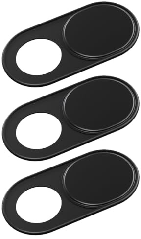 NTRUXZP 3 Stück Webcam Abdeckung, Thin for MacBook Pro, MacBook air, Laptop, iMac, iPad, hp, Asus, Dell, Vorderseite Kamera Cover | Webcam Cover Slider, Schwarz