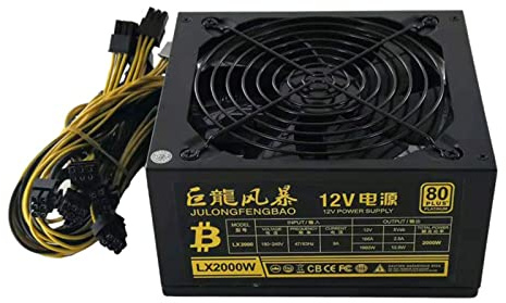 Diarypiece Computer Für Gehäuse Netzteil 2000 W Netzteil Unterstützung 8 Grafikkarte Se 2000 W Bergbau Netzteil