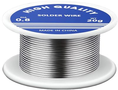 GALAMAX Solder Wire, 0.8mm Soldering Wire, Low Melt Solder with Rosin Core Tin Wire Good Corrosion Resistance for Electronic Solder Electronic Components Repair, DIY Projects(20/50g)