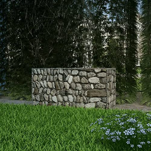Hommdiy Gabione Gabionen Steinkorb Steingabione Drahtkorb Mauer Größen 100 x 50 x 50 cm