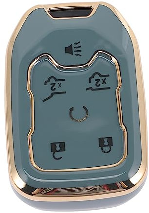 SOLUSTRE 2stücke Key Fob Halterung Für Und Schlüssel Stoßfestes TPU Gehäuse Schutz Vermeidet Kratzer Und Regen Kompatibel Mit Und Schlüsseln Mit Goldrand