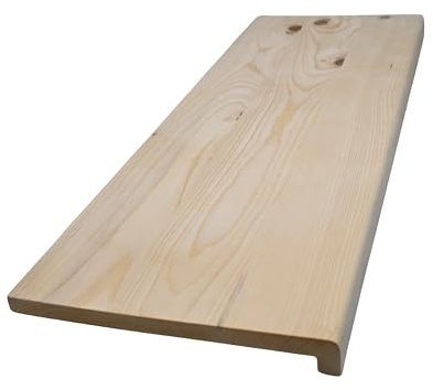 Hilwood - Fensterbank Renovierungsstufe Treppenstufe 20 mm Fichte, geölt o. Natur (Natur, 25 cm, Länge: 110 cm)