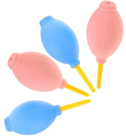 FRCOLOR 4 Stück Wimpern Gebläse aus Gummi und Nylon Leicht und Einfach zu Bedienen zum Trocknen von Wimpernverlängerungen und Reinigen zu Hause