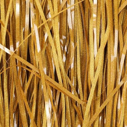 BoxSkivra 2 pund guld skrynkligt papper strimlat papper för presentkorgar fyllningspapper strimlat för presentinslagning skrynkligt klippt papper strimlat fyllmedel för påskkorggräs, jul, födelsedag