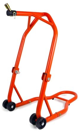 Cavalletto Anteriore Moto Universale Sotto T Forcella - FrontEasy - Supporto stabile e pratico per Manutenzione e Riparazioni (arancione)