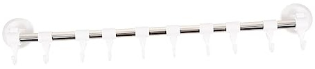 Alipis 3 Piezas Soporte de Pared para Toallas Ajustable con Ventosa y Ganchos Organizador de Toallas de Inoxidable para Baño y Cocina Colgador Adhesivo Sin Perforación para Superficies