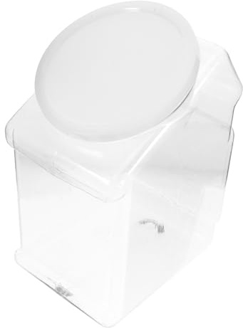 Alipis Barattolo Trasparente Riutilizzabile in Plastica Antigoccia e Anticaduta con Bocca Obliqua e Contenitore Ermetico per Caramelle Biscotti e