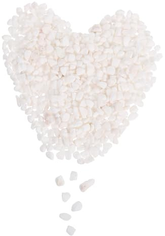Milisten Natural para y Plantas Piedras Decorativas Blancas Resistentes para Peceras Macetas y Terrarios Guijarros de Río para Decoración Ecológica y DIY