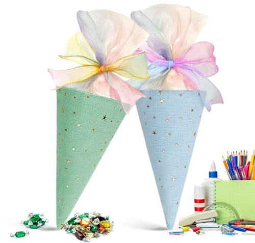 Skolkoner | 2 st paket godispåsar | Förpackning Snack Popcorn Godis med Twist Lås | Skolleveranser Lärare Fester Klass Gåvor Barn Evenemang