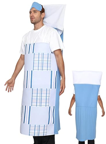 Fenayuu Lustiges Halloween Kostüm | Patienten Party Kostüm,Verkleidung Spaß Outfit für Cosplay Partys Herren Veranstaltung Bühnenperformance Damen
