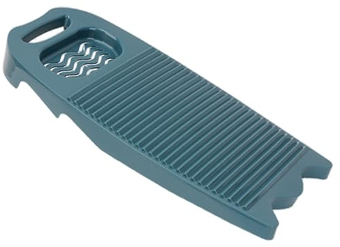 Planche à laver pour laver les vêtements à la main, planche pour le linge, en plastique antidérapante avec porte-savon de vidange et poignée de suspension, por